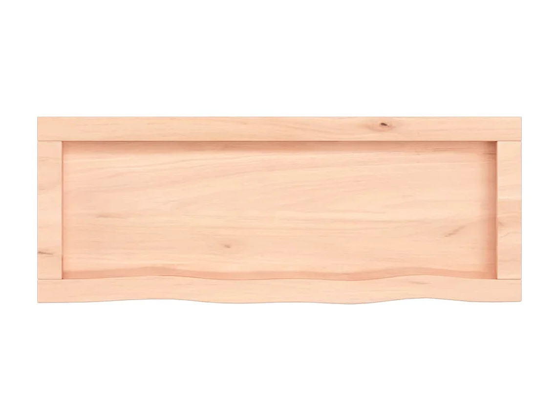 Étagère murale 80x30x(2-6) cm bois de chêne massif non traité OFR73793 BonneVie Meuble