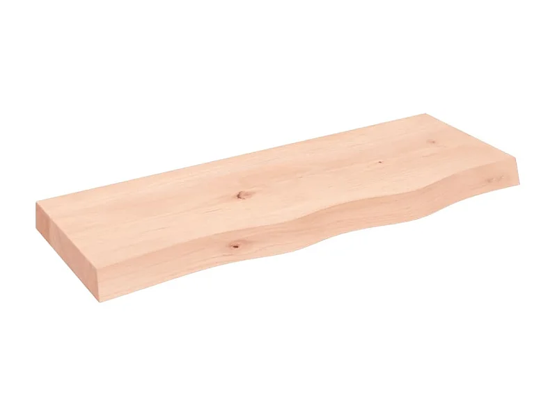 Étagère murale 80x30x(2-6) cm bois de chêne massif non traité OFR73793 BonneVie Meuble