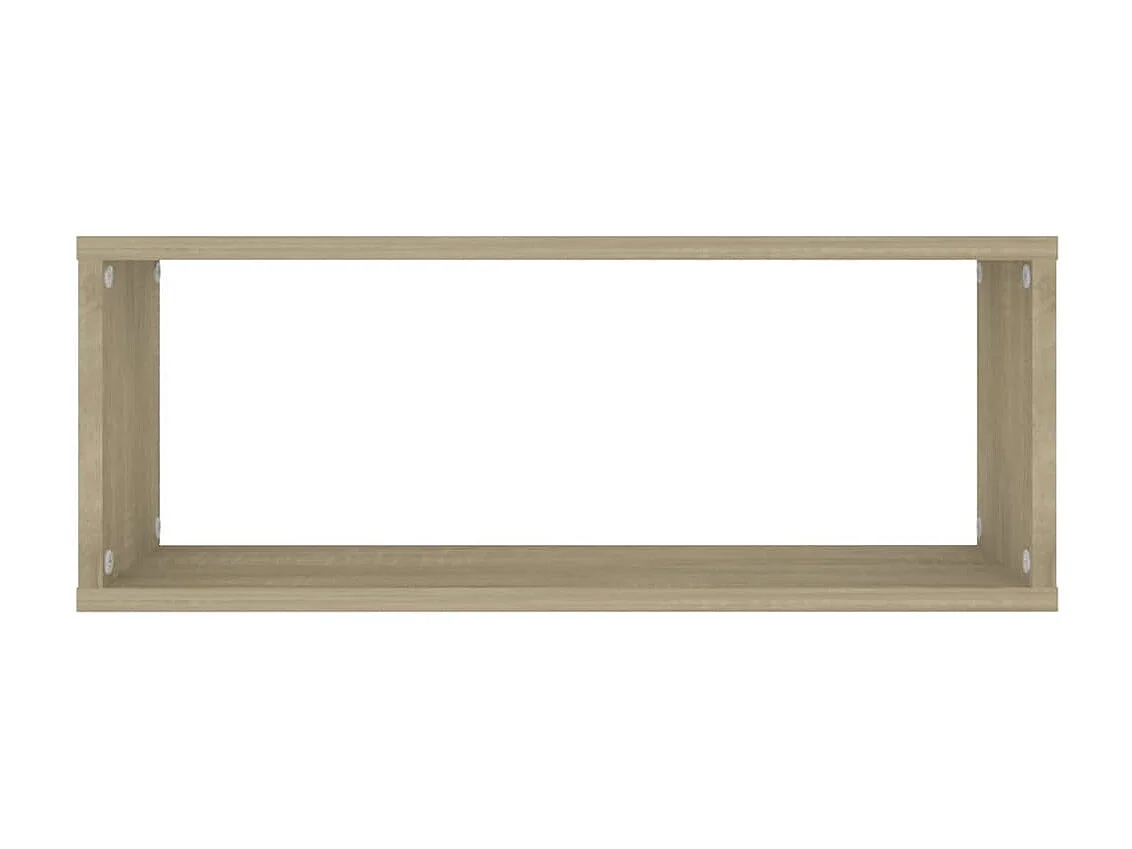 Wandschappen kubus 4 st 60x15x23 cm bewerkt hout sonoma eiken NL749003