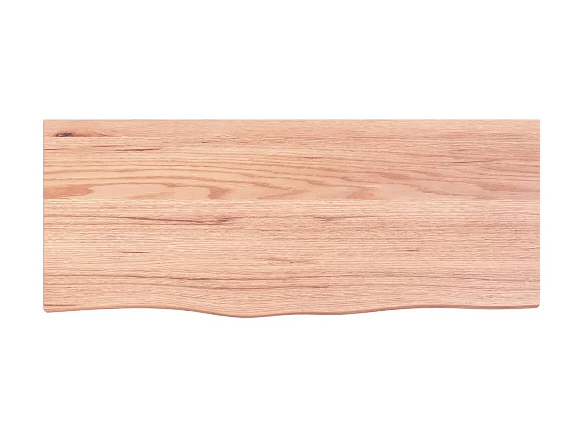 Étagère murale marron clair bois chêne massif traité OFR52222 BonneVie Meuble