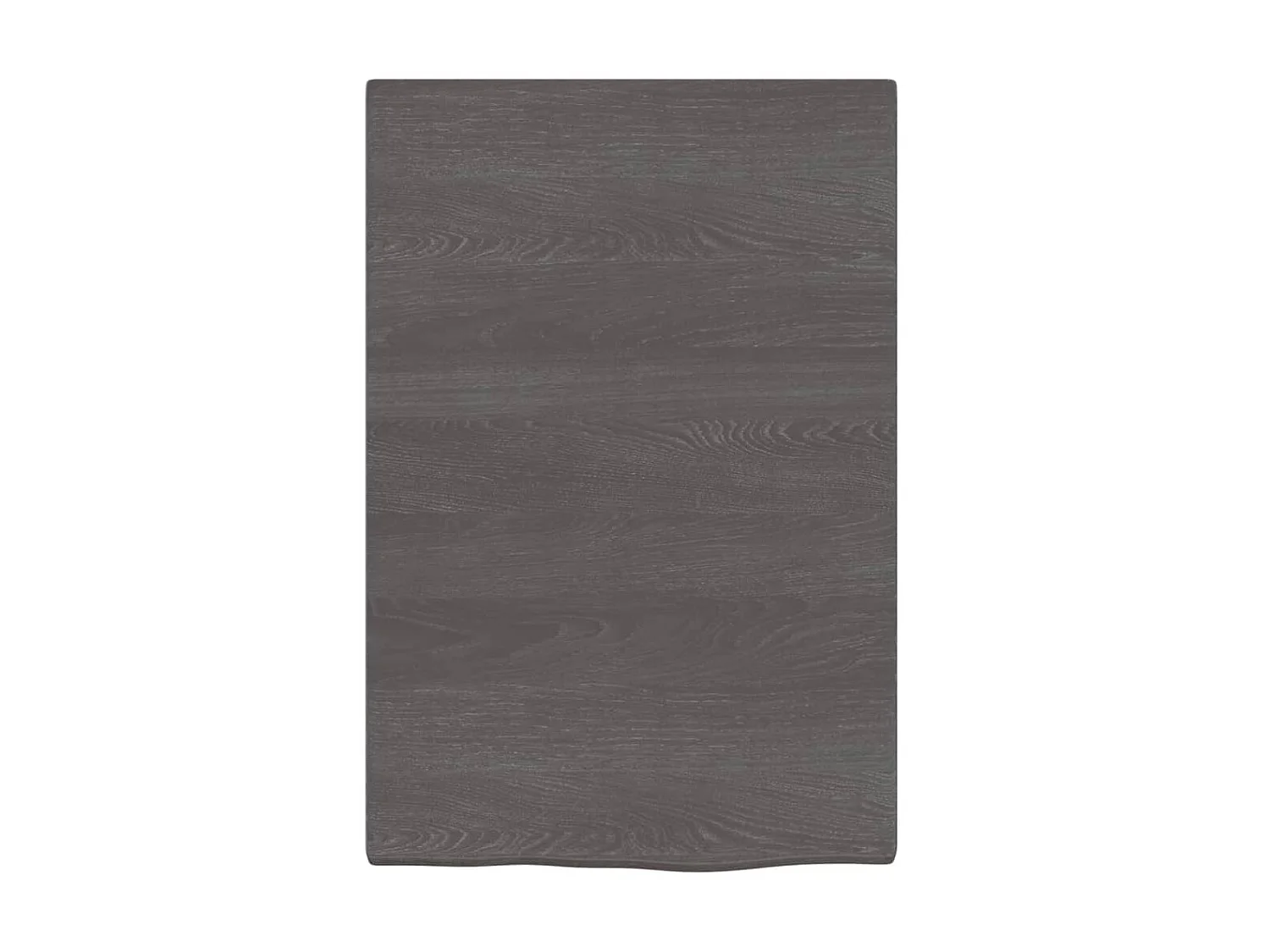 Étagère murale marron foncé 40x60x2 cm bois chêne massif traité OFR52162 BonneVie Meuble