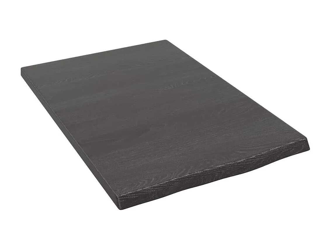 Étagère murale marron foncé 40x60x2 cm bois chêne massif traité OFR52162 BonneVie Meuble