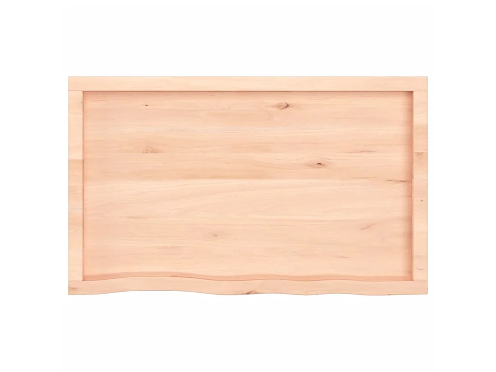Étagère murale 100x60x(2-4) cm bois de chêne massif non traité OFR48184 BonneVie Meuble