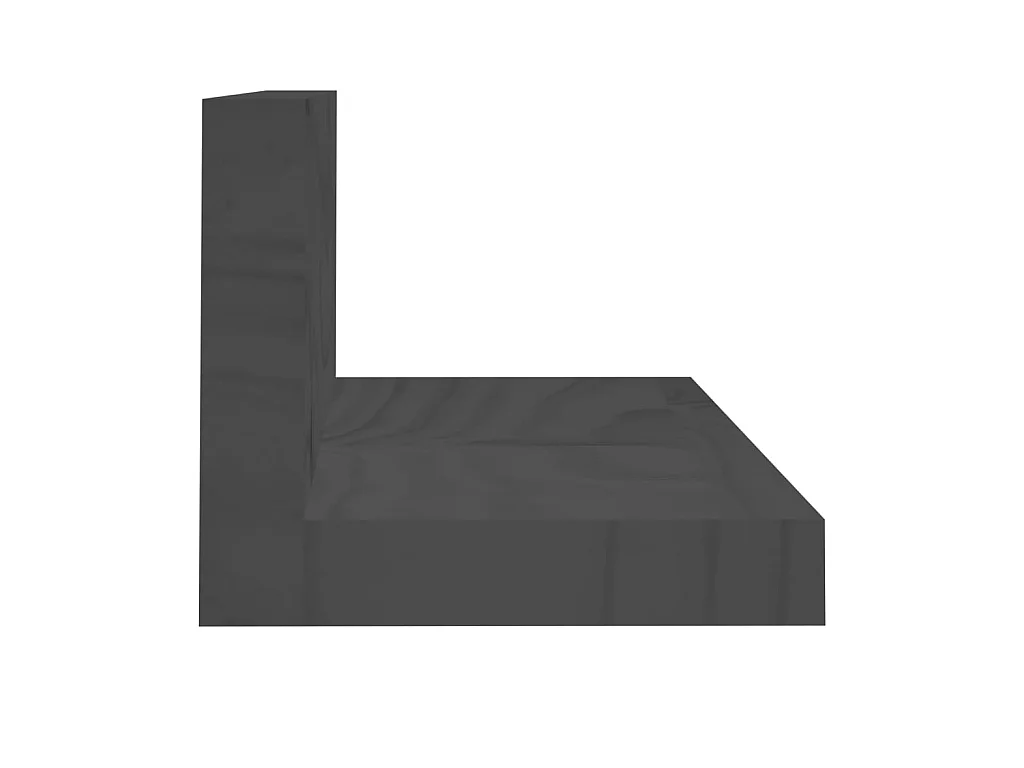 Wandkasten 2 st 80x11x9 cm massief grenenhout grijs NL113468