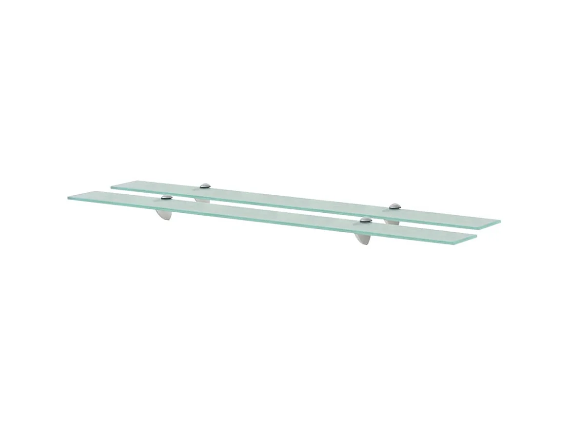 Étagères murales 2 pcs Verre 100 x 10 cm 8 mm OFR67710 BonneVie Meuble