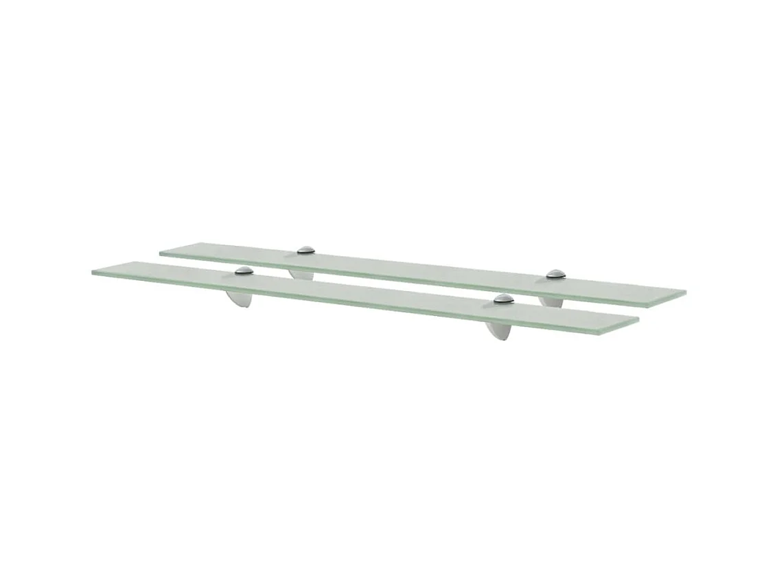 Étagères murales 2 pcs Verre 80 x 20 cm 8 mm OFR29371 BonneVie Meuble