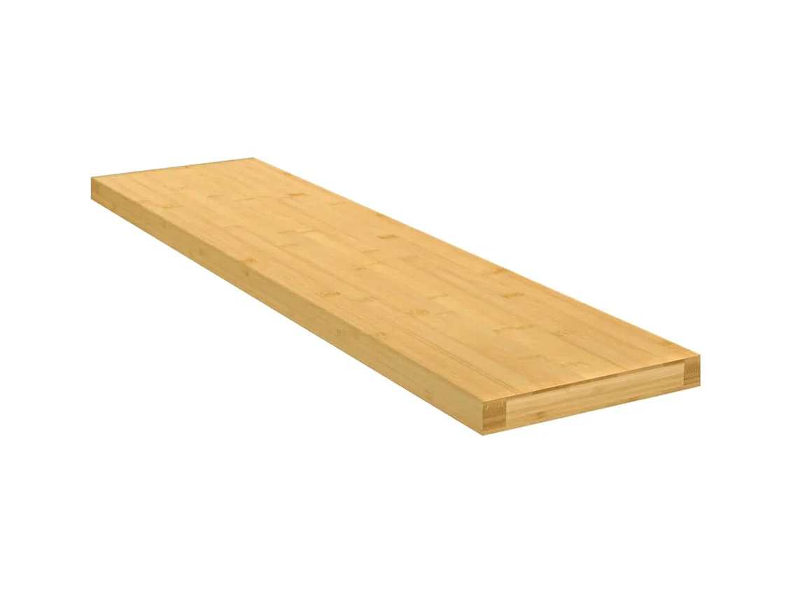 Étagère murale 80x20x2,5 cm bambou OFR20689 BonneVie Meuble