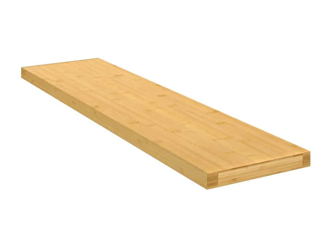 Étagère murale 80x20x2,5 cm bambou OFR20689 BonneVie Meuble