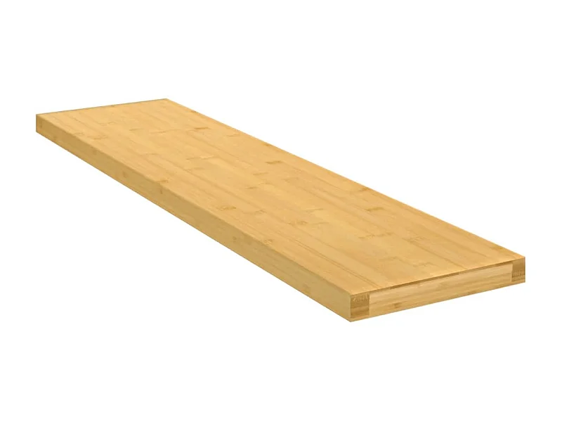 Étagère murale 80x20x2,5 cm bambou OFR20689 BonneVie Meuble