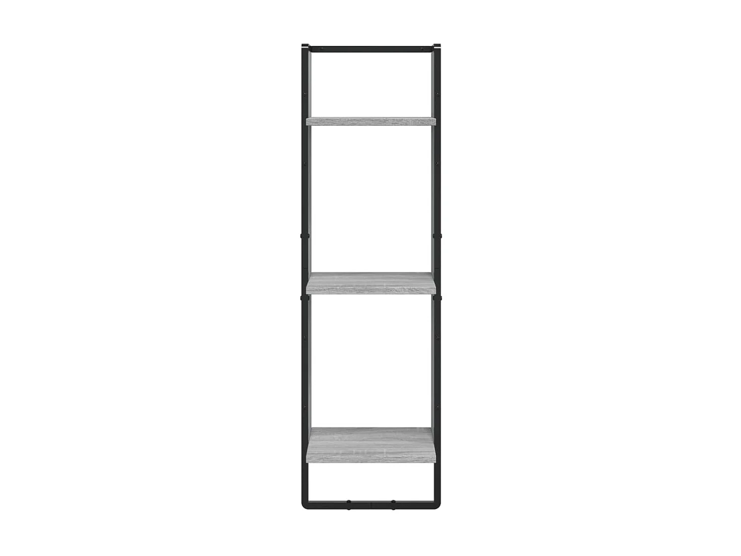 Étagère murale 3 niveaux sonoma gris 30x25x100 cm OFR37080 BonneVie Meuble