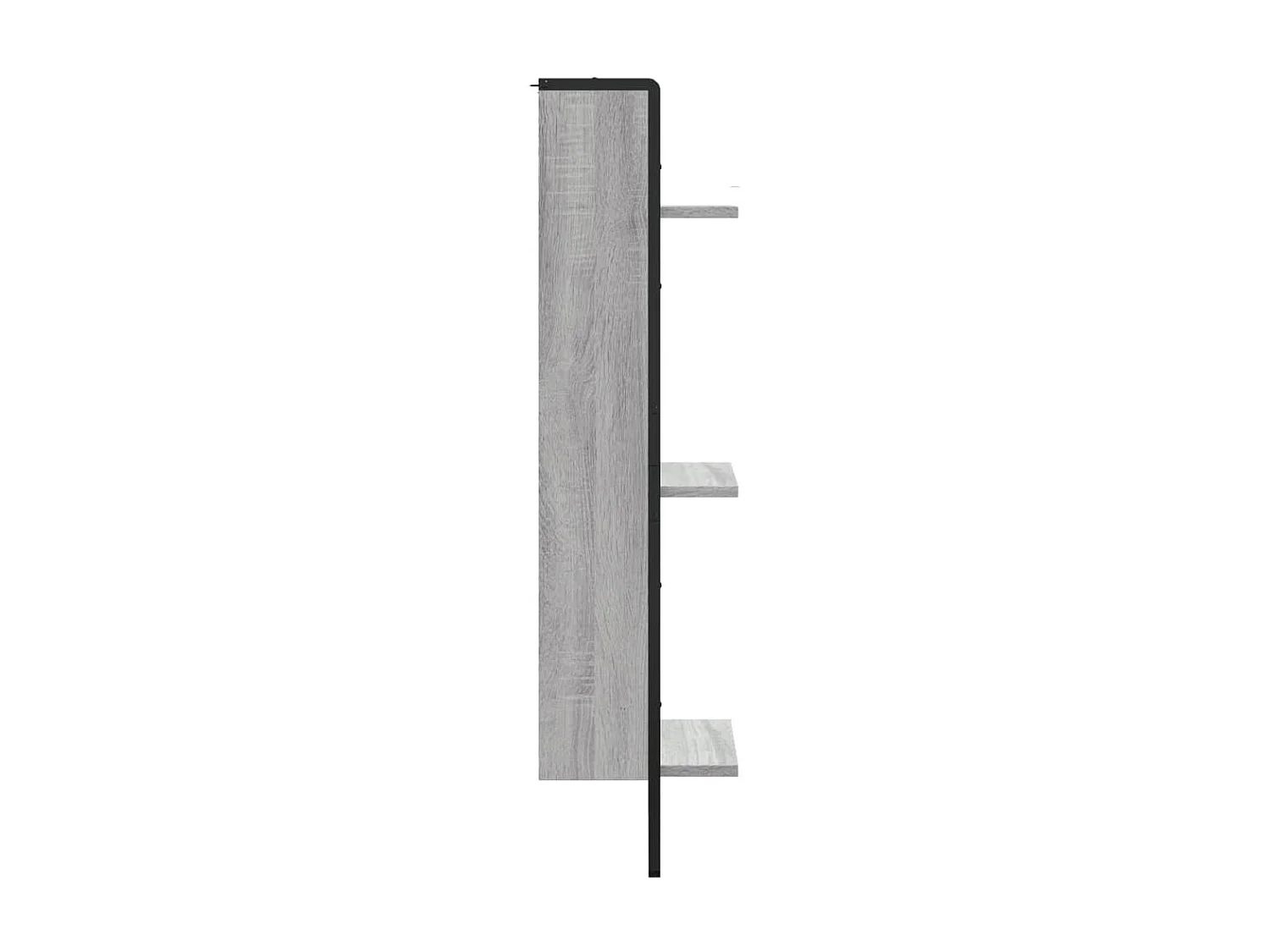 Étagère murale 3 niveaux sonoma gris 30x25x100 cm OFR37080 BonneVie Meuble