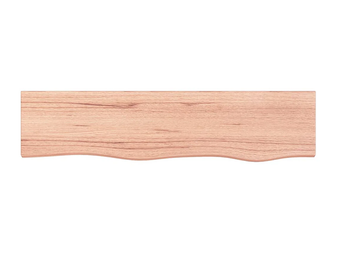 Étagère murale marron clair 80x20x2 cm bois chêne massif traité OFR87977 BonneVie Meuble