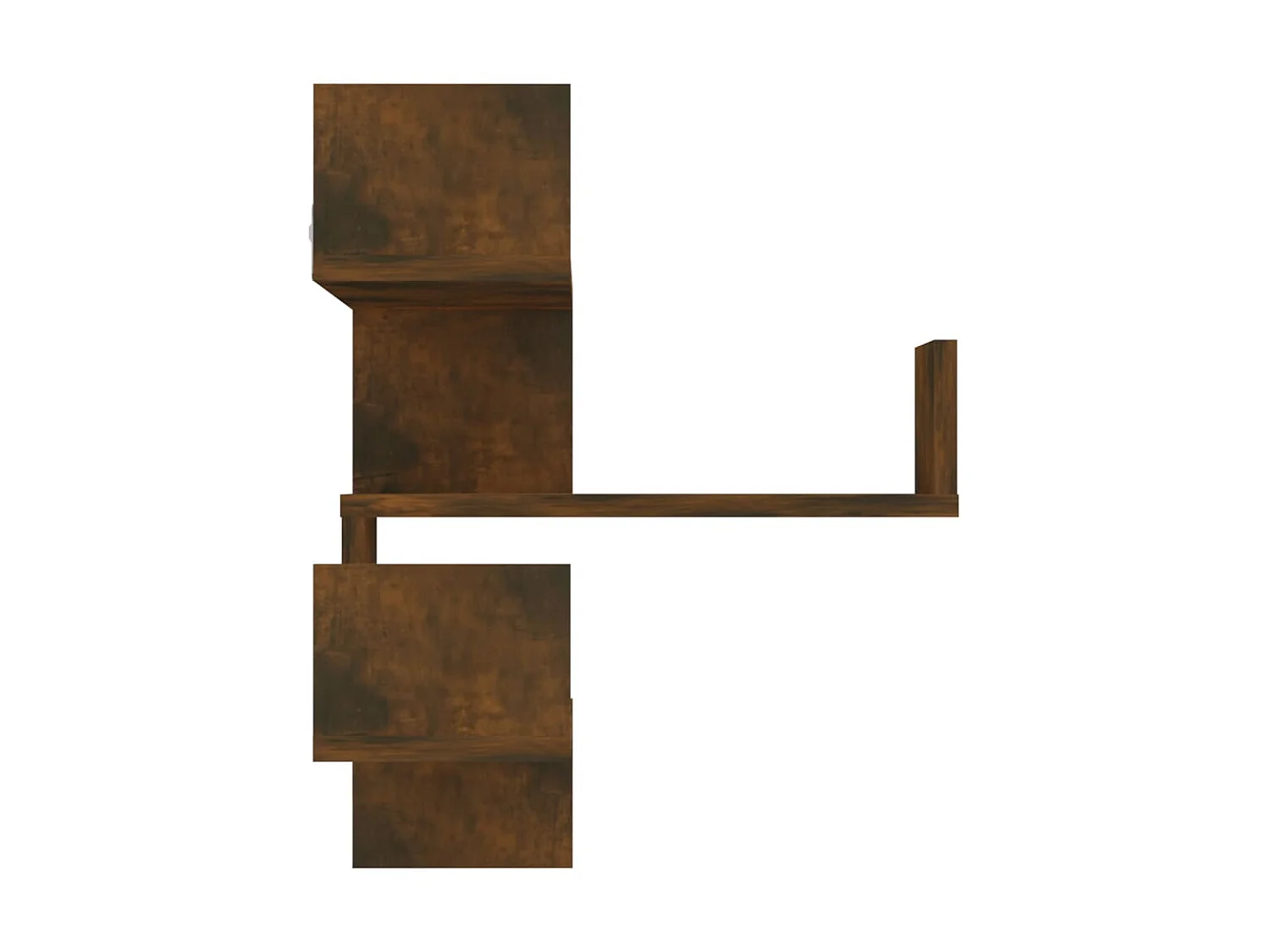 Étagères d'angle murales 2 pcs Chêne fumé 40x40x50 cm Bois OFR35879 BonneVie Meuble