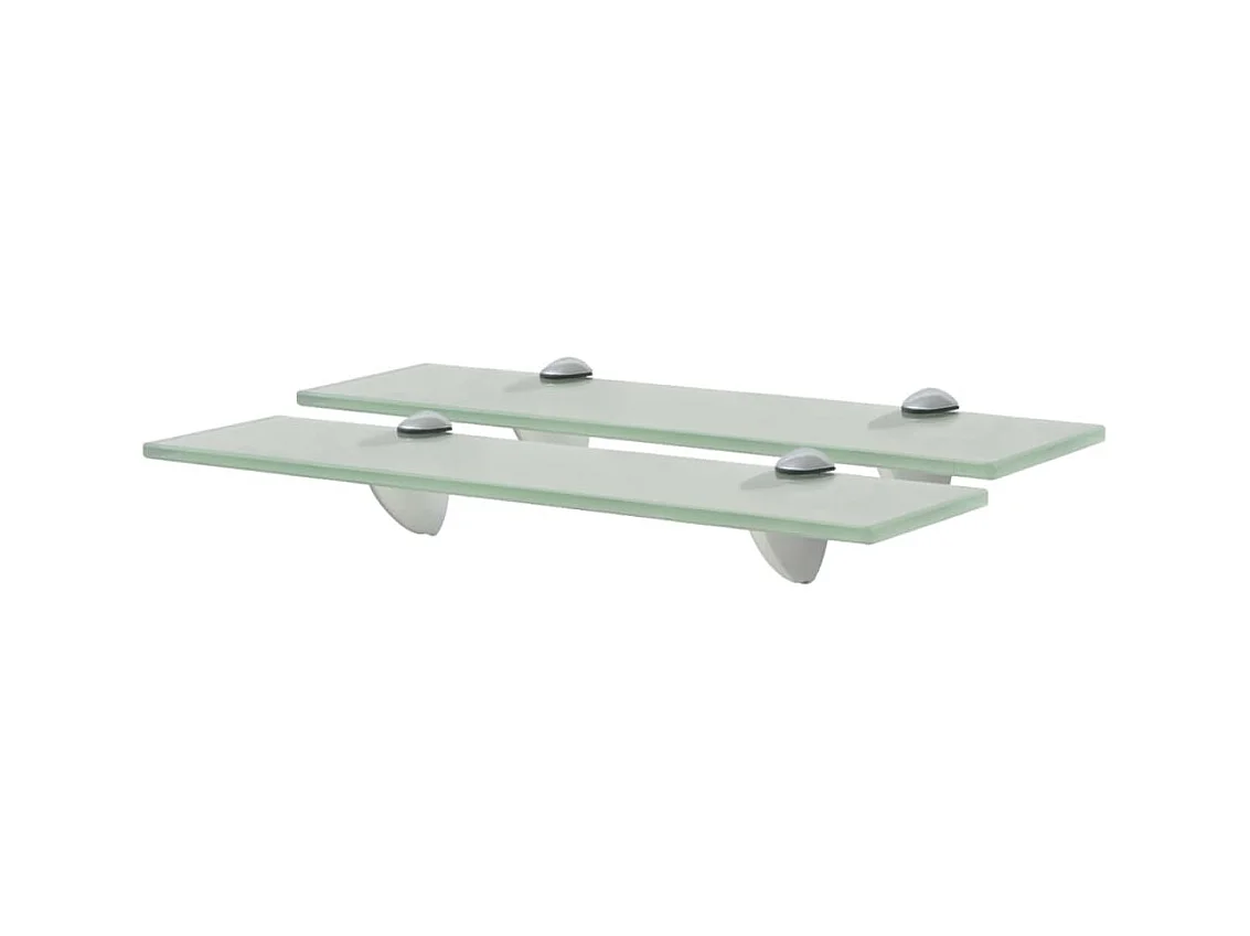 Étagères murales 2 pcs Verre 40 x 10 cm 8 mm OFR35356 BonneVie Meuble