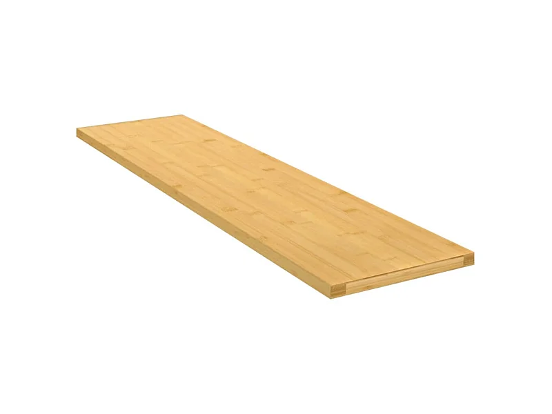 Étagère murale 80x20x1,5 cm bambou OFR74652 BonneVie Meuble