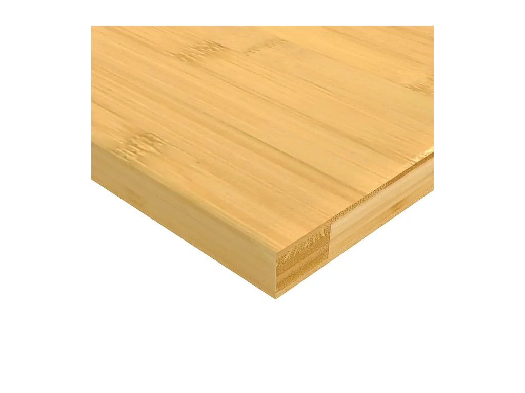 Étagère murale 80x20x1,5 cm bambou OFR74652 BonneVie Meuble