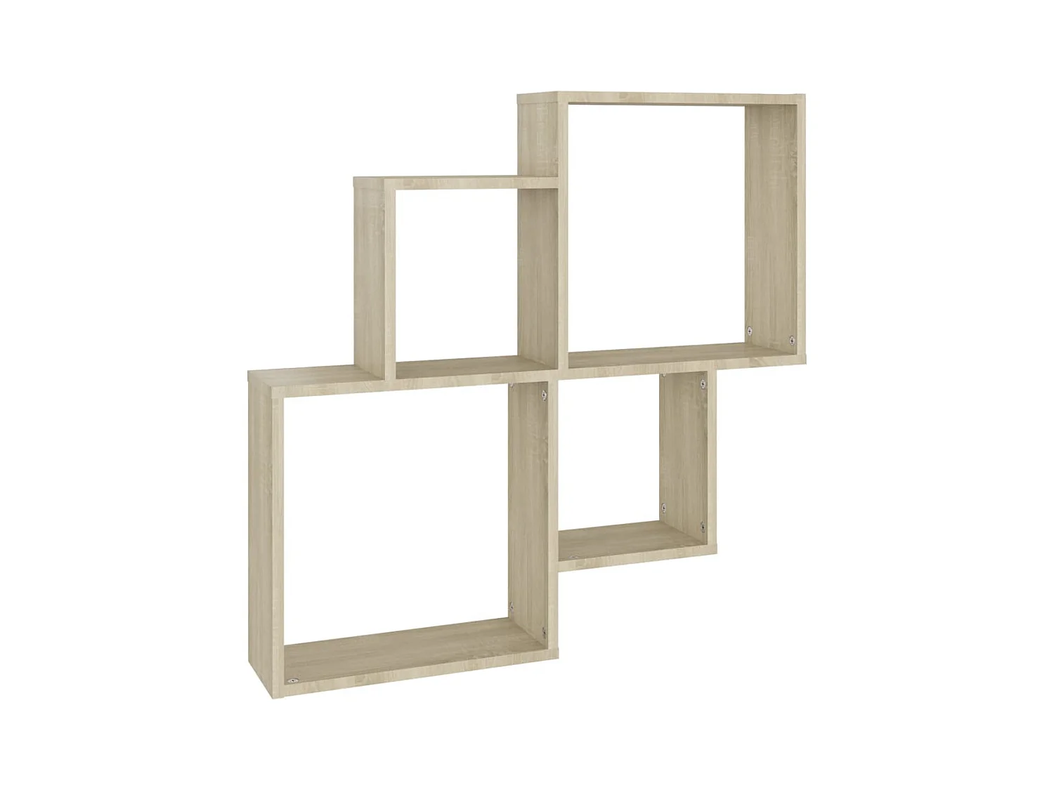 Étagère cube murale Chêne sonoma 80x15x78,5 cm Aggloméré OFR69410 BonneVie Meuble