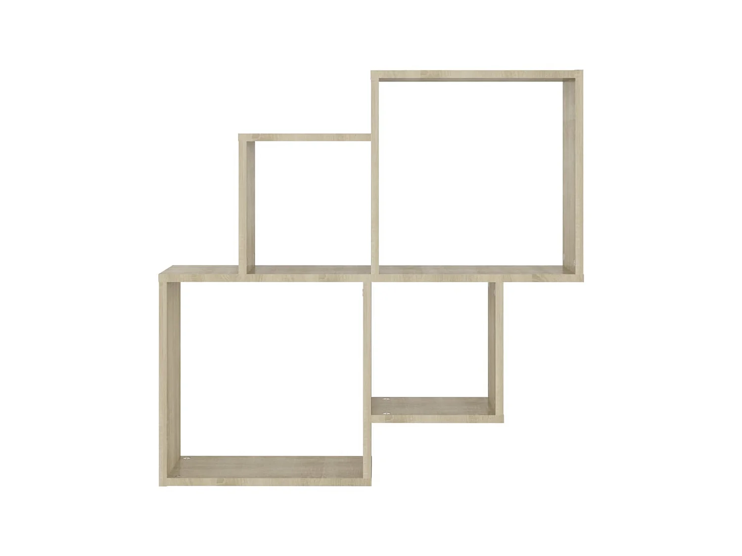 Étagère cube murale Chêne sonoma 80x15x78,5 cm Aggloméré OFR69410 BonneVie Meuble