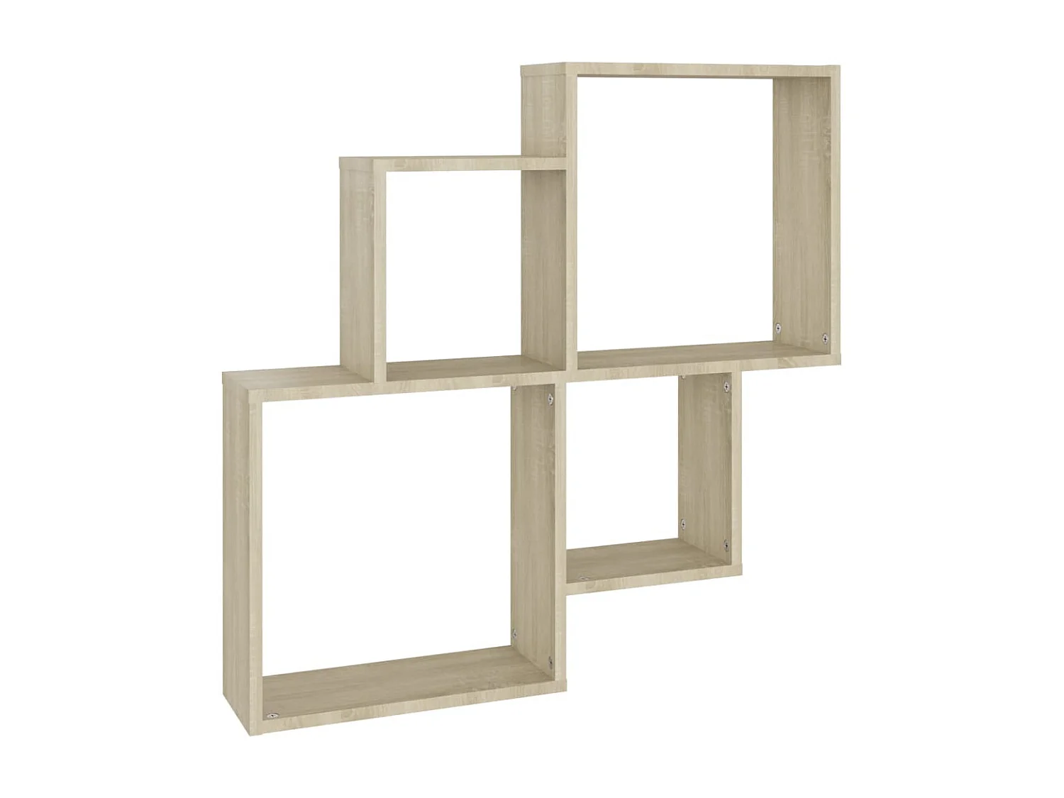 Étagère cube murale Chêne sonoma 80x15x78,5 cm Aggloméré OFR69410 BonneVie Meuble