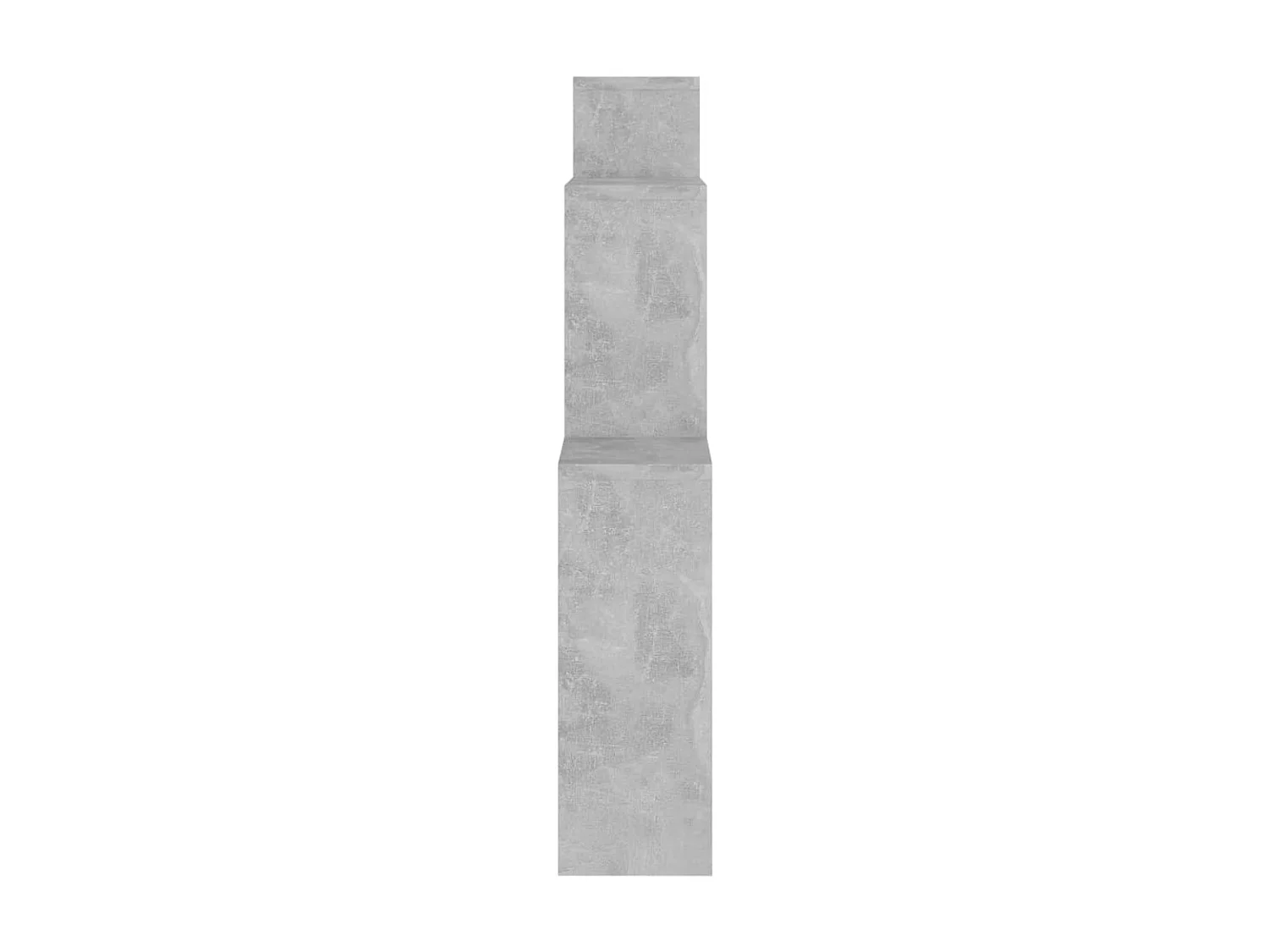 Étagère cube murale Gris béton 80x15x78,5 cm Aggloméré OFR25323 BonneVie Meuble