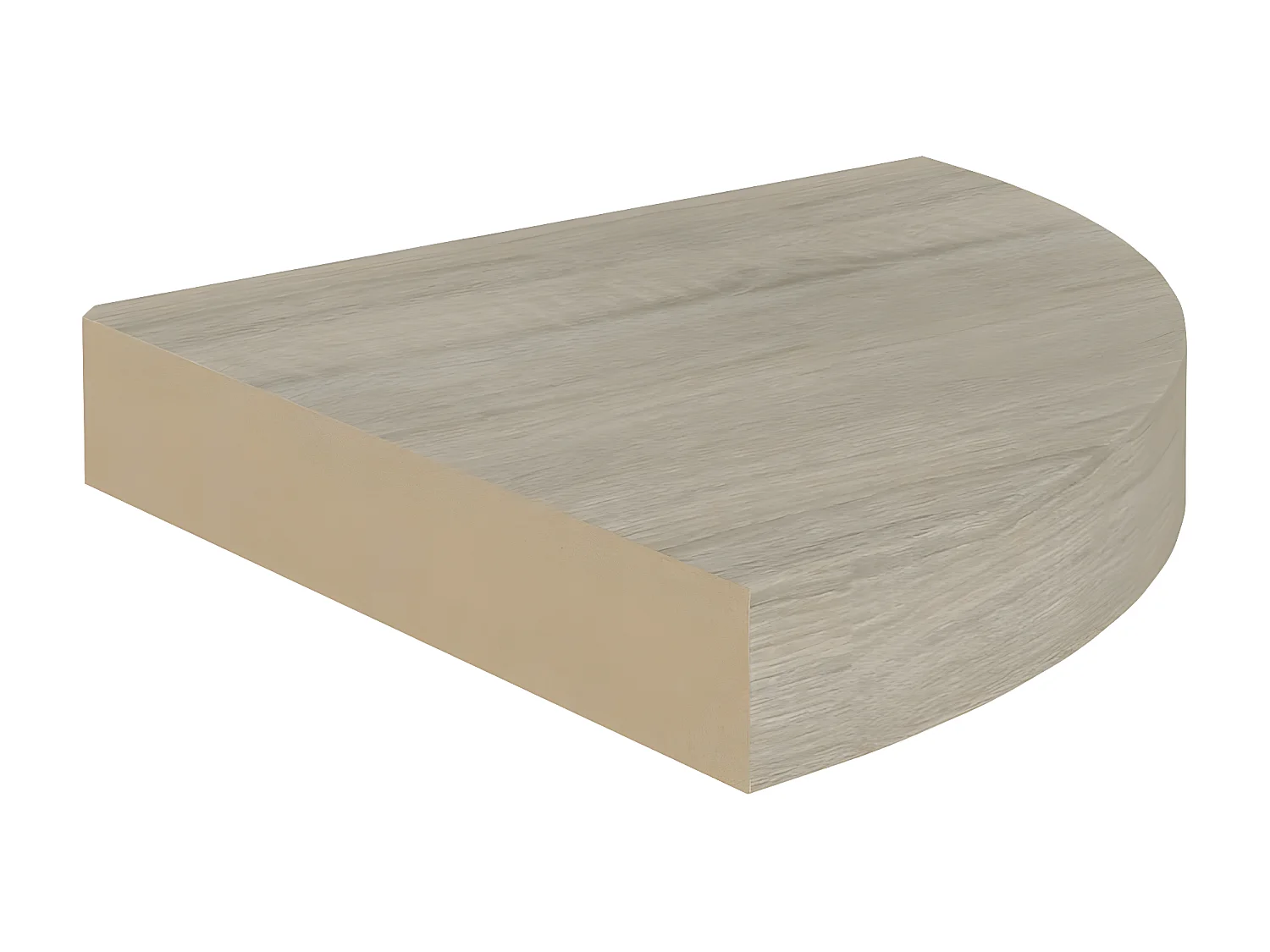 Estante de pared de esquina 4 uds MDF roble 25x25x3,8 cm ES67328