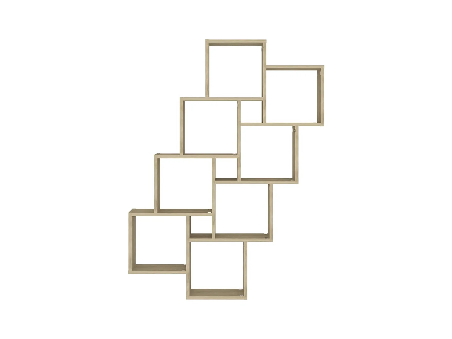 Estante de parede cúbica 90x15x119 cm contrapl. carvalho sonoma PT718867