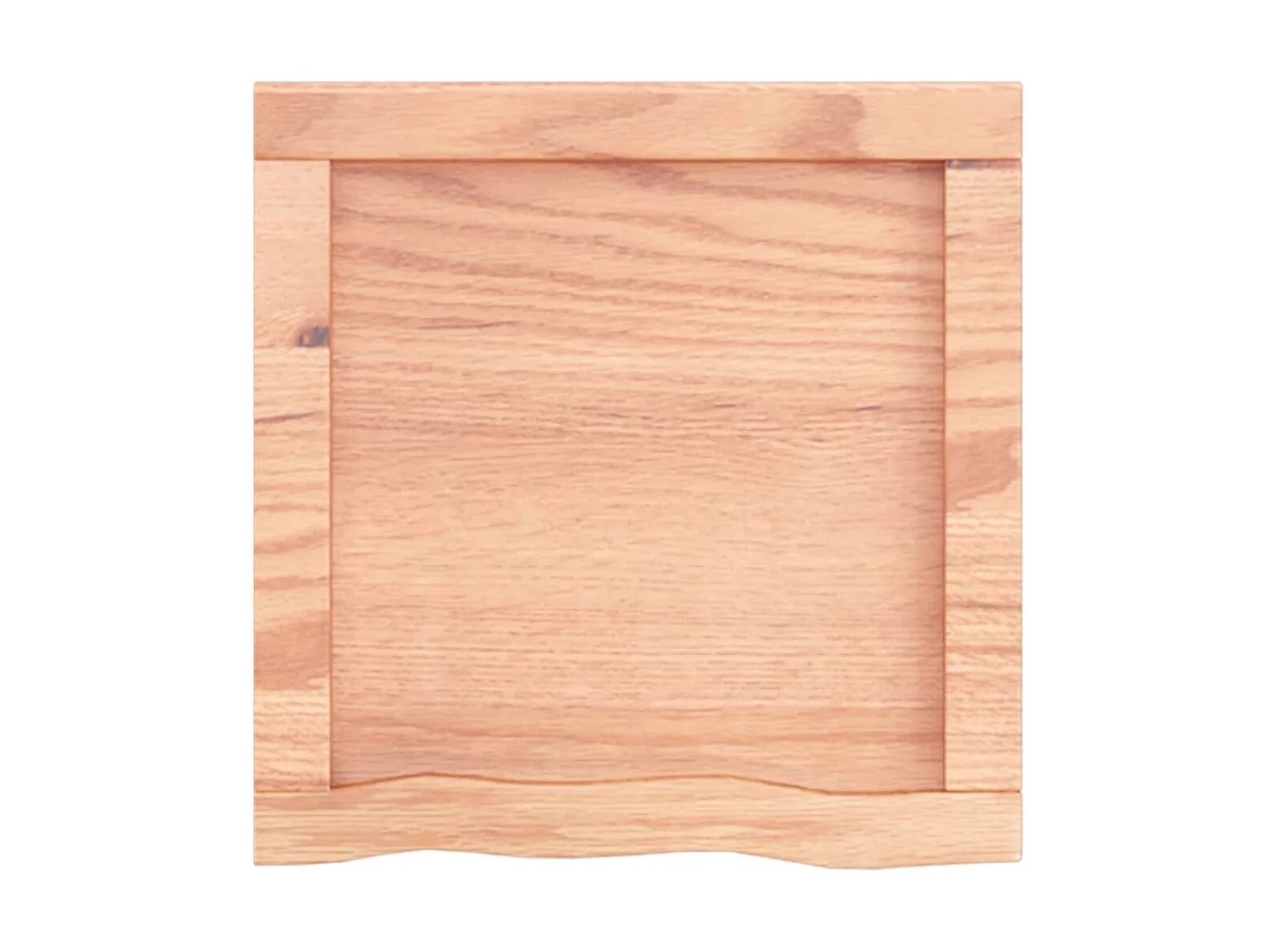 Étagère murale marron clair bois chêne massif traité OFR73513 BonneVie Meuble