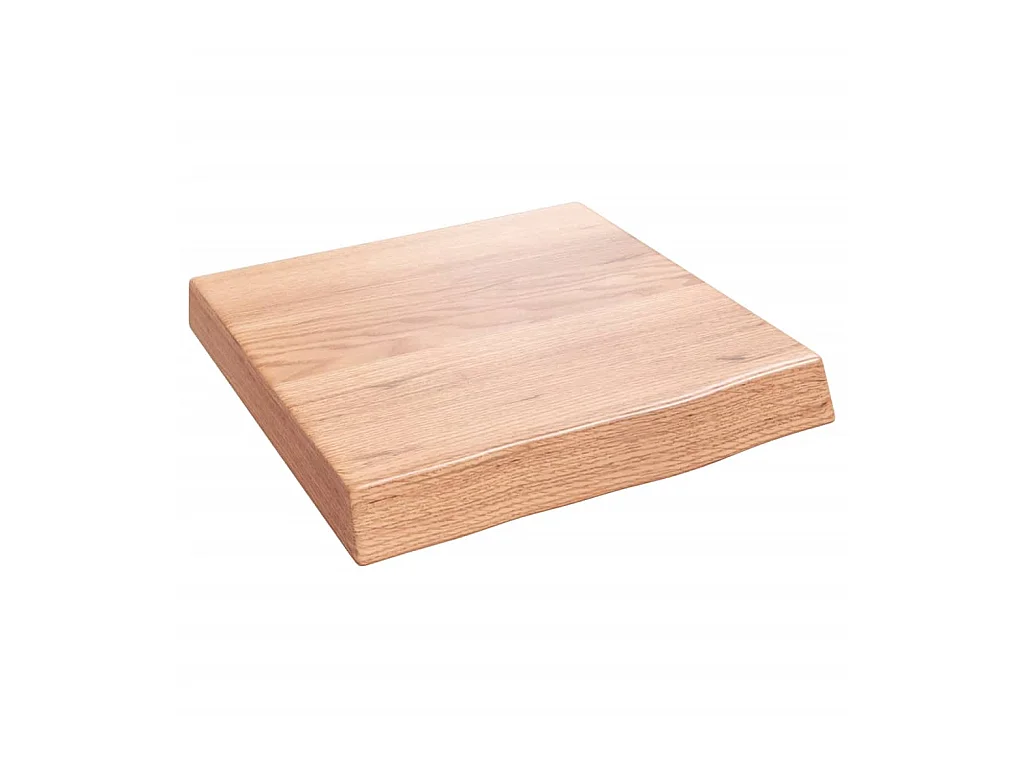 Étagère murale marron clair bois chêne massif traité OFR73513 BonneVie Meuble