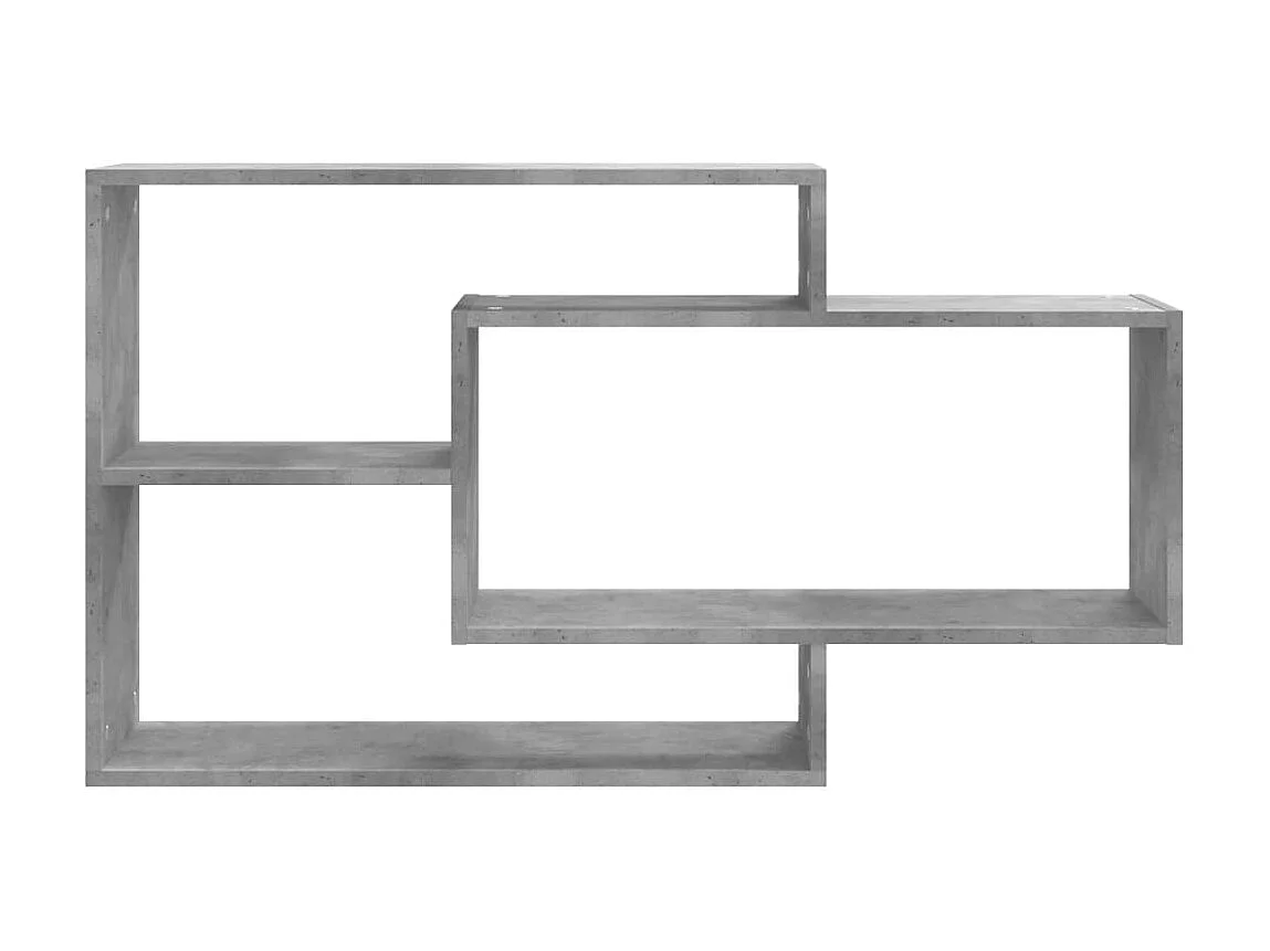 Étagères murales Gris béton 104x20x58,5 cm Aggloméré OFR29169 BonneVie Meuble