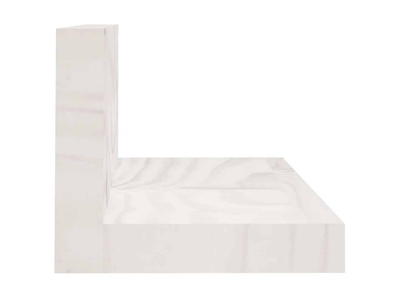 Étagères murales 2 pcs Blanc 110x11x9 cm Bois de pin massif OFR50653 BonneVie Meuble