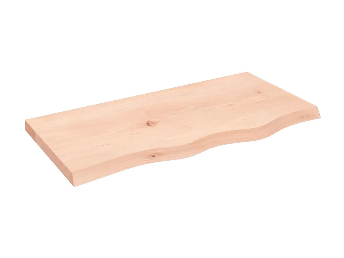 Étagère murale 80x40x(2-4) cm bois de chêne massif non traité OFR62429 BonneVie Meuble