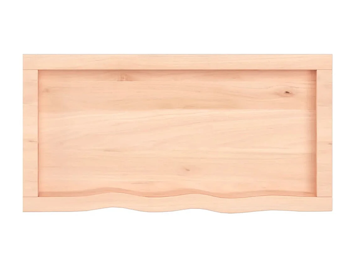 Étagère murale 80x40x(2-4) cm bois de chêne massif non traité OFR62429 BonneVie Meuble