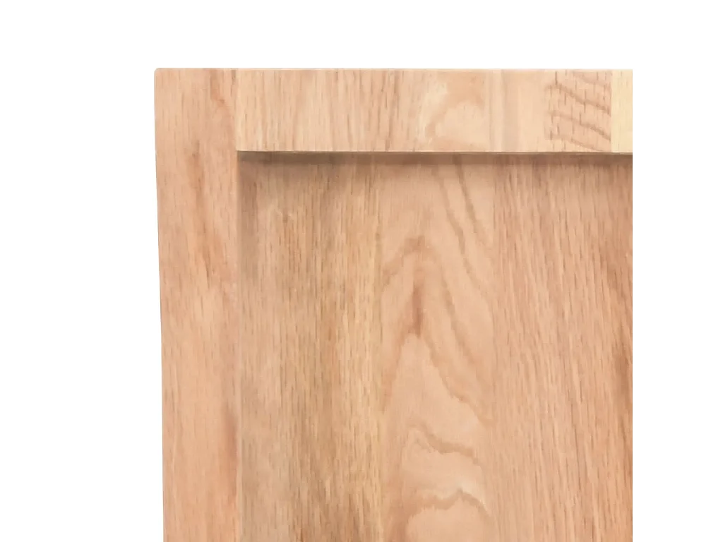 Étagère murale marron clair bois chêne massif traité OFR74380 BonneVie Meuble