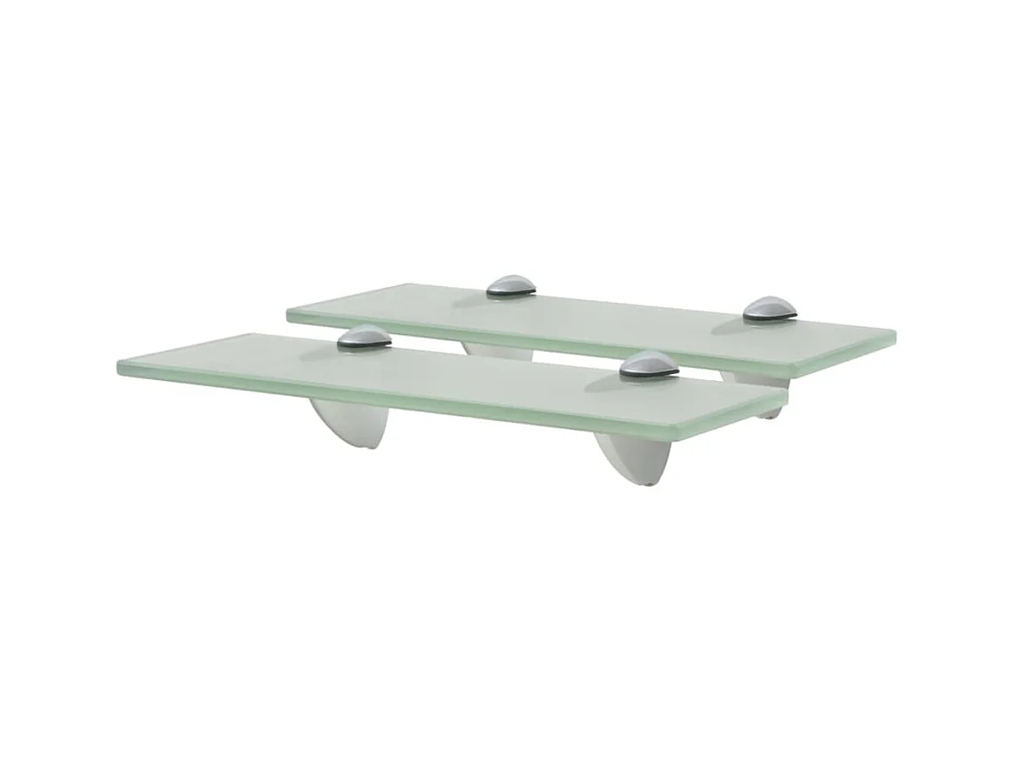 Étagères murales 2 pcs Verre 30 x 10 cm 8 mm OFR52984 BonneVie Meuble