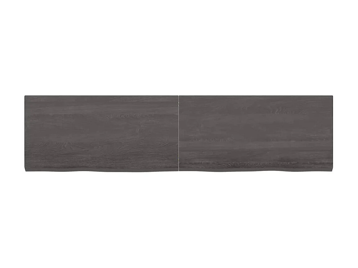 Étagère murale marron foncé bois chêne massif traité OFR69963 BonneVie Meuble