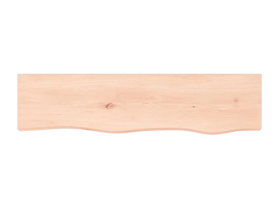 Étagère murale 80x20x6 cm bois de chêne massif non traité OFR11843 BonneVie Meuble