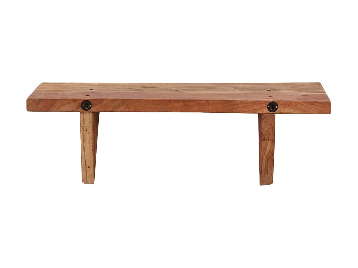 Étagères murales 2 pcs 60x20x18 cm Bois d'acacia massif OFR44258 BonneVie Meuble