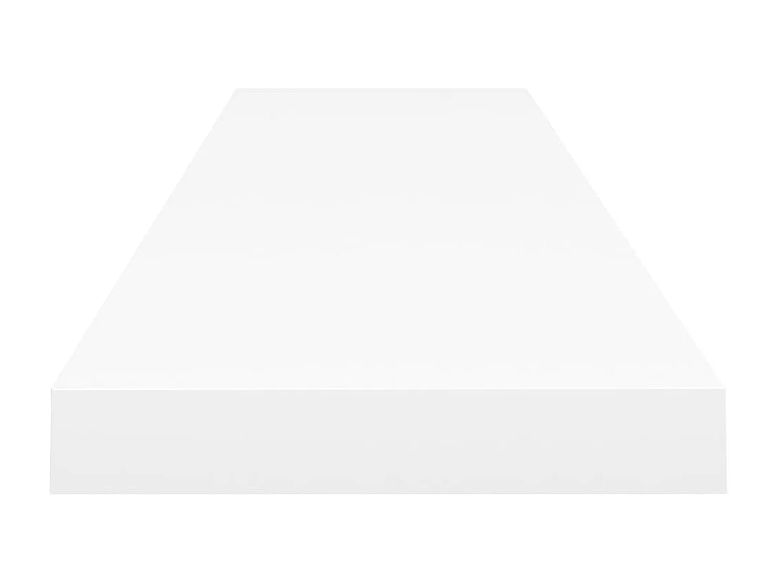 Prateleiras de parede suspensas 4 pcs 120x23,5x3,8cm MDF branco PT923404