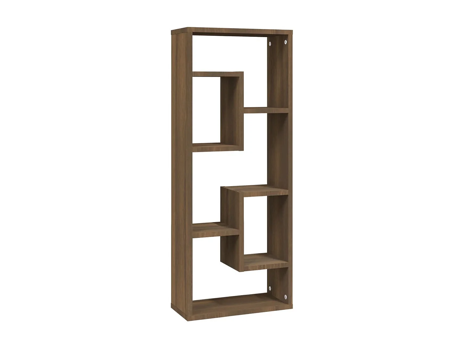 Étagère murale Chêne marron 36x16x90 cm Bois d'ingénierie OFR85038 BonneVie Meuble