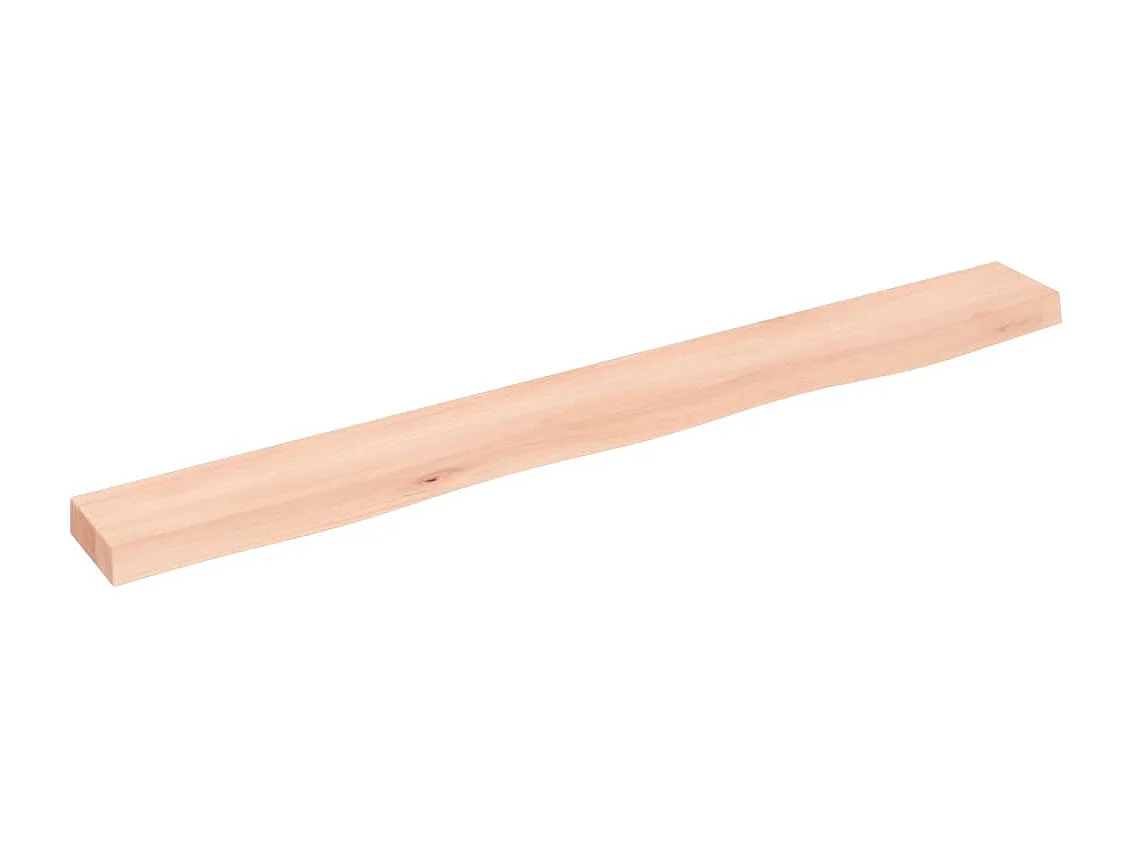 Étagère murale 100x10x4 cm bois de chêne massif non traité SDD65527 BonneVie Meuble