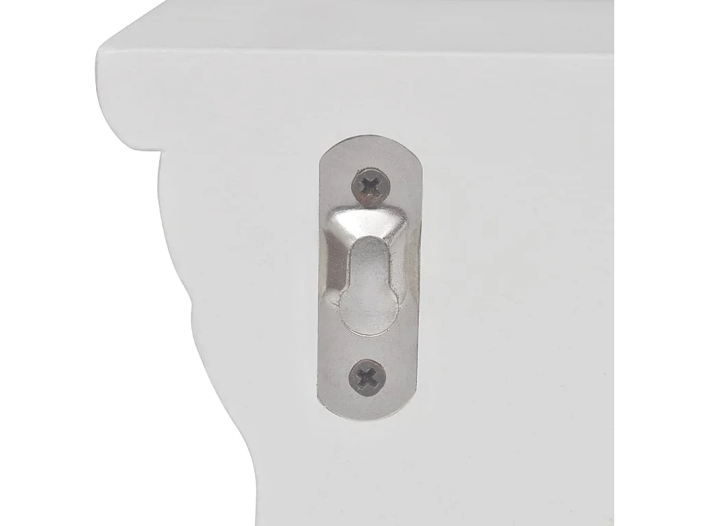 Étagères murales Aaliyah 2 pcs Blanc OFR63739 BonneVie Meuble