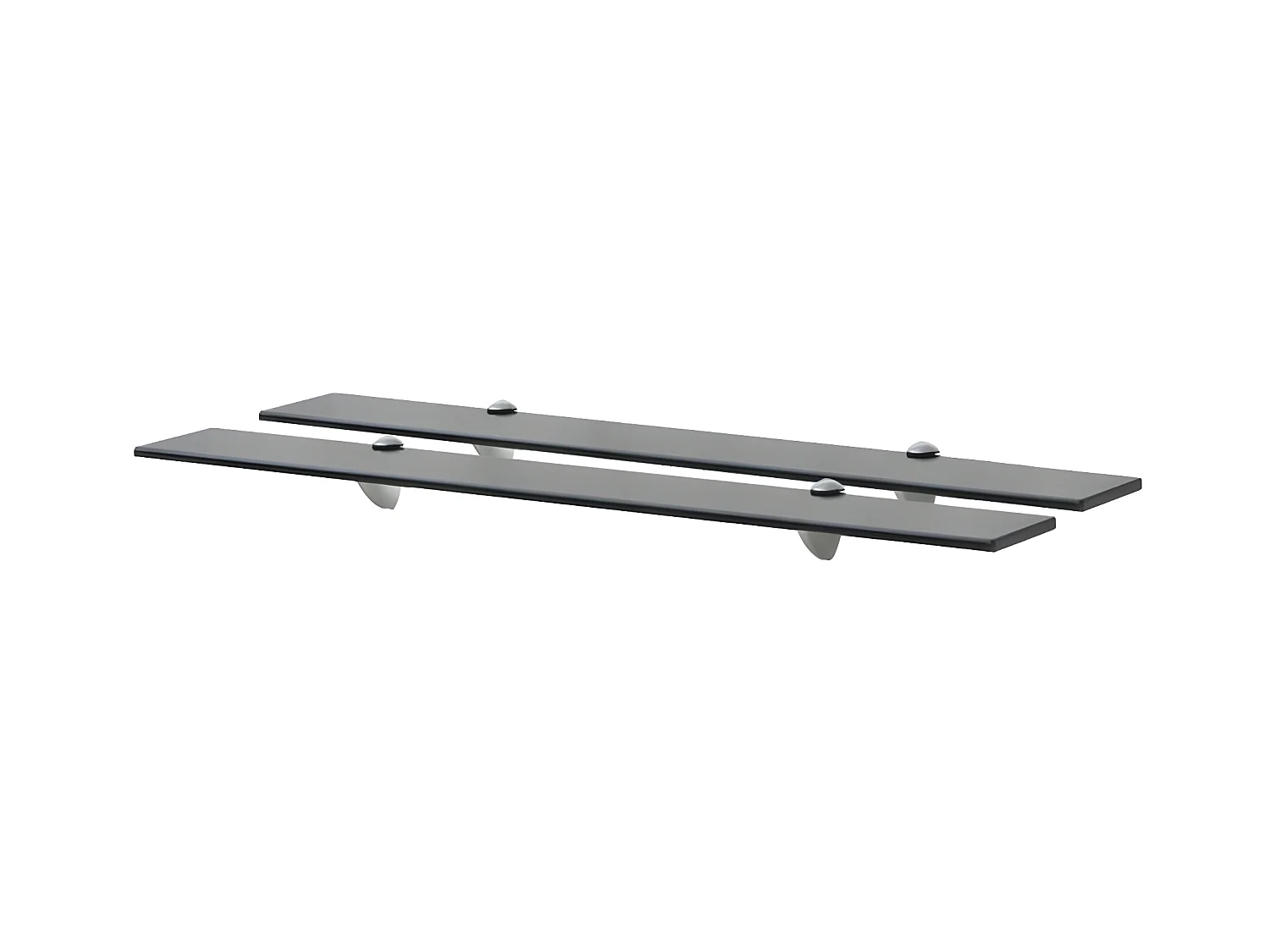 Étagères murales 2 pcs Verre 80 x 20 cm 8 mm OFR84604 BonneVie Meuble