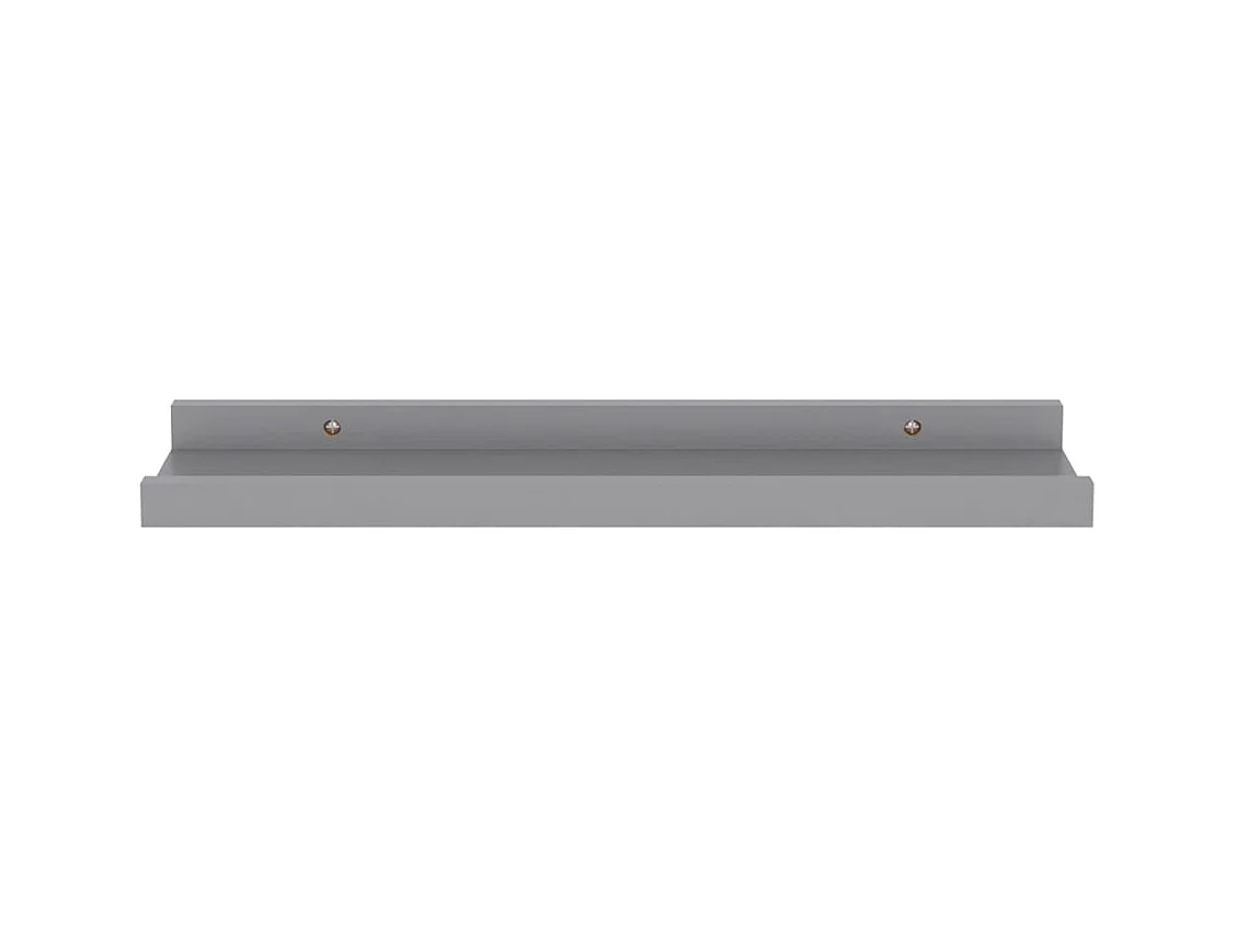 Wandschappen 4 st 40x9x3 cm grijs NL391678