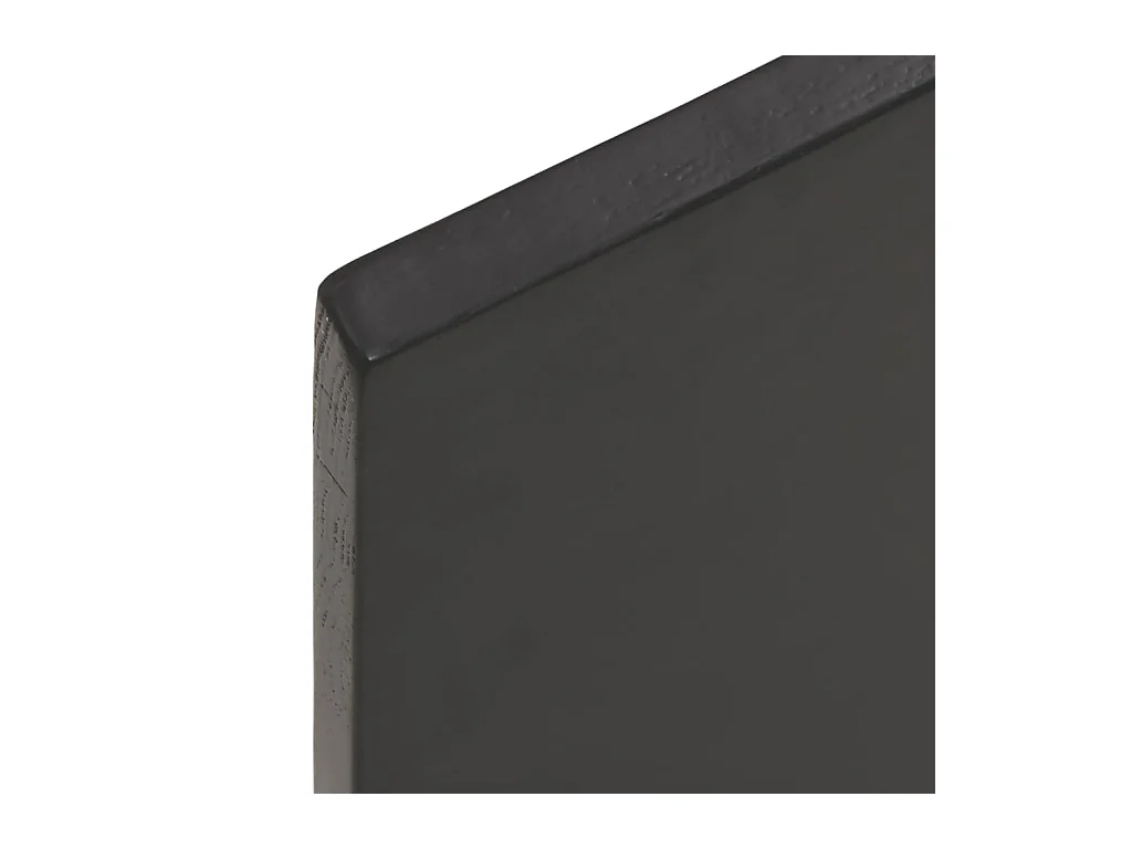 Étagère murale marron foncé 100x50x2cm bois chêne massif traité OFR89693 BonneVie Meuble