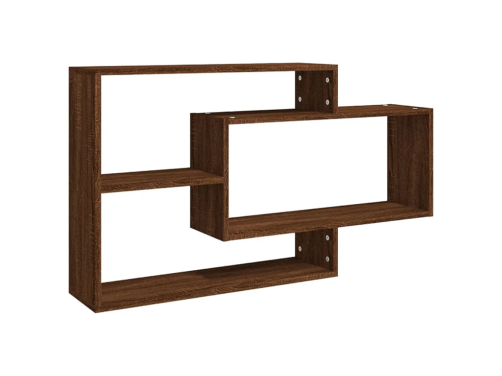 Étagère murale Chêne marron 104x20x58,5 cm Bois ingénierie OFR49034 BonneVie Meuble