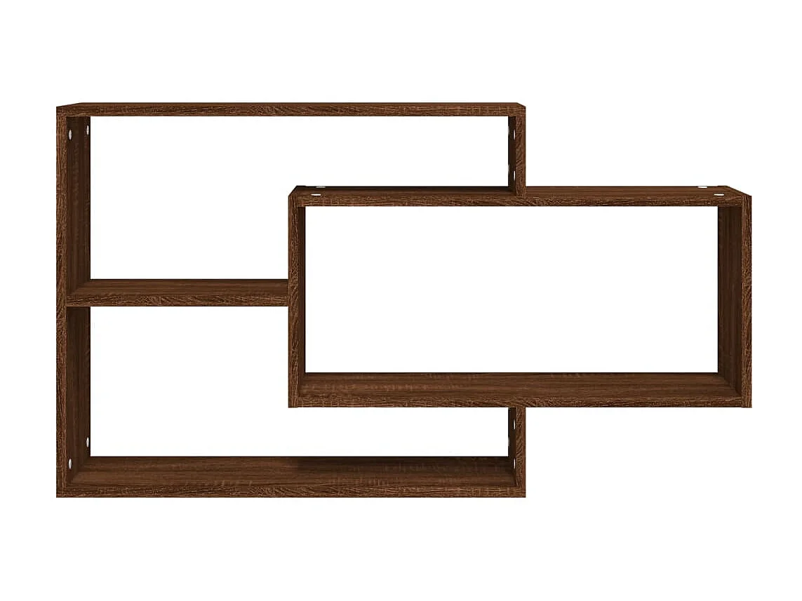 Étagère murale Chêne marron 104x20x58,5 cm Bois ingénierie OFR49034 BonneVie Meuble