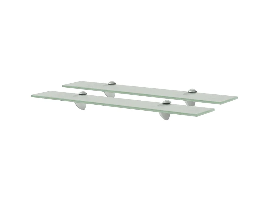 Étagères murales 2 pcs Verre 60x20 cm 8 mm OFR49293 BonneVie Meuble