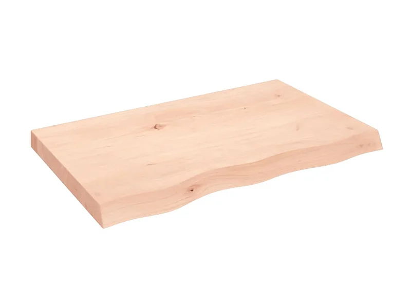 Étagère murale 80x50x(2-6) cm bois de chêne massif non traité OFR75539 BonneVie Meuble