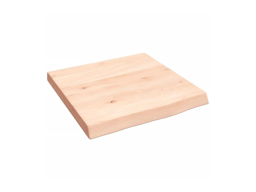 Wandschap 40x40x(2-4) cm onbehandeld massief eikenhout NL102335