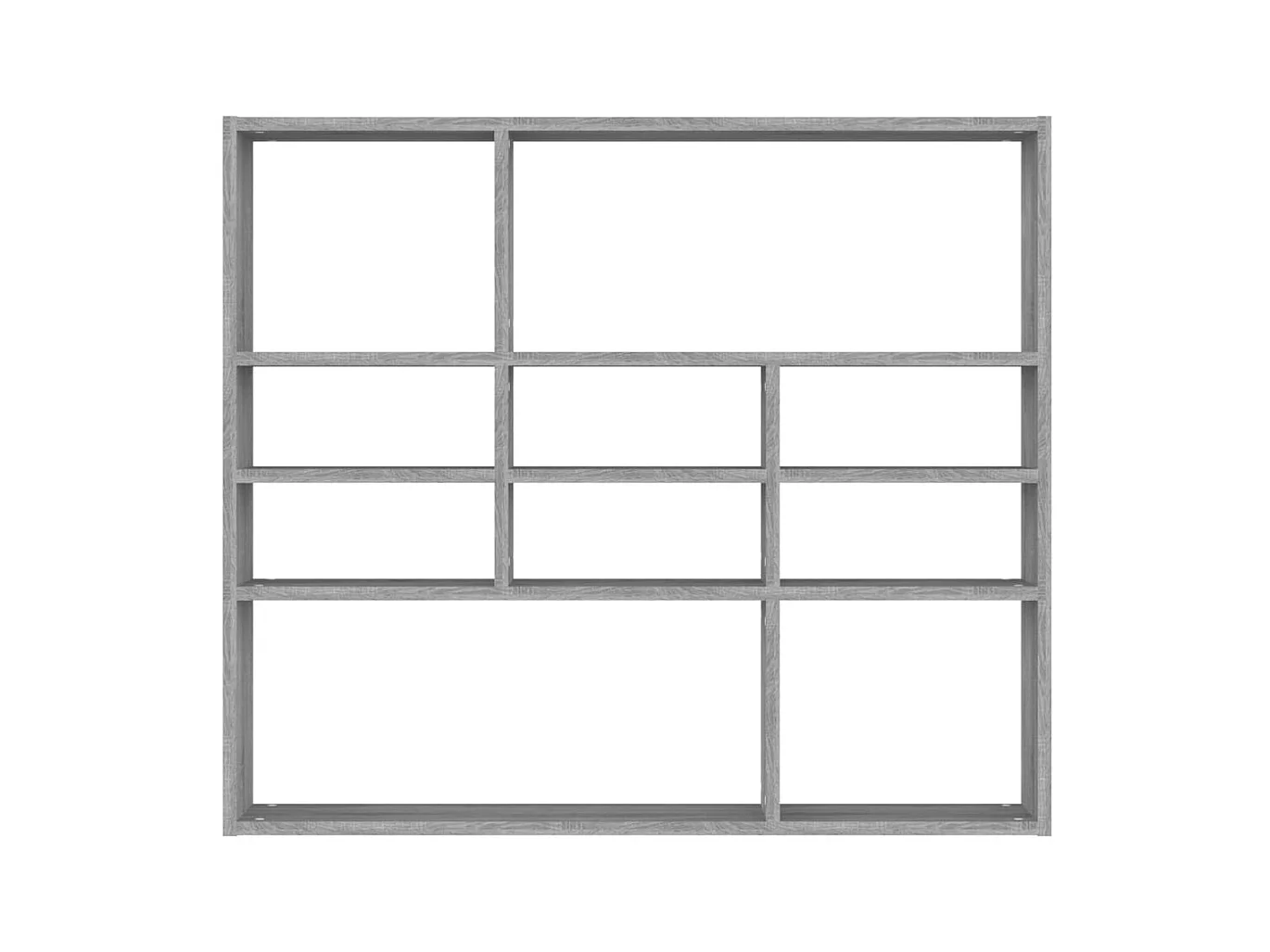 Wandschap 90x16x78 cm bewerkt hout grijs sonoma eikenkleurig NL572653